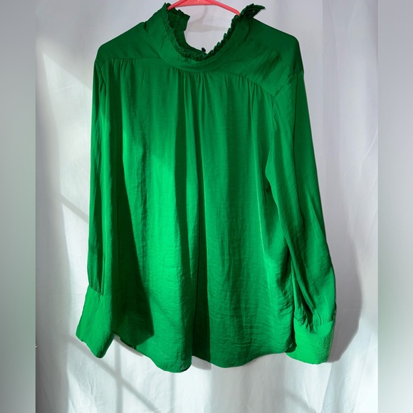 Zara Frill High Neck Long Sleeve
Green Blouse Size Medium Holiday Parties - Picture 4 of 10